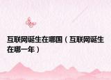 互联网诞生在哪国（互联网诞生在哪一年）