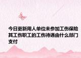 今日更新用人单位未参加工伤保险其工伤职工的工伤待遇由什么部门支付