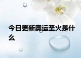 今日更新奥运圣火是什么