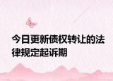 今日更新债权转让的法律规定起诉期