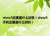 vivoz5后盖是什么材质（vivoz5手机后盖是什么材料）