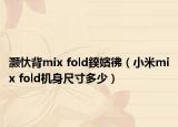 灏忕背mix fold鍨嬪彿（小米mix fold机身尺寸多少）