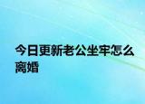 今日更新老公坐牢怎么离婚