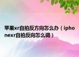 苹果xr自拍反方向怎么办（iphonexr自拍反向怎么调）