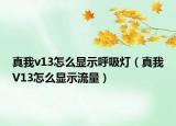 真我v13怎么显示呼吸灯（真我V13怎么显示流量）
