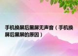 手机换屏后黑屏无声音（手机换屏后黑屏的原因）