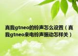 真我gtneo的铃声怎么设置（真我gtneo来电铃声振动怎样关）