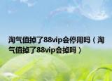淘气值掉了88vip会停用吗（淘气值掉了88vip会掉吗）