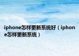 iphone怎样更新系统好（iphone怎样更新系统）