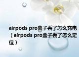 airpods pro盒子丢了怎么充电（airpods pro盒子丢了怎么定位）