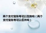 两个支付宝账号可以互换吗（两个支付宝账号可以合并吗）