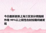 今日最新更新上海三区划分措施起作用 99%以上阳性在封控期间被发现