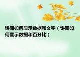 饼图如何显示数据和文字（饼图如何显示数据和百分比）