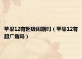 苹果12有超级周期吗（苹果12有超广角吗）