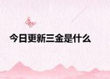 今日更新三金是什么