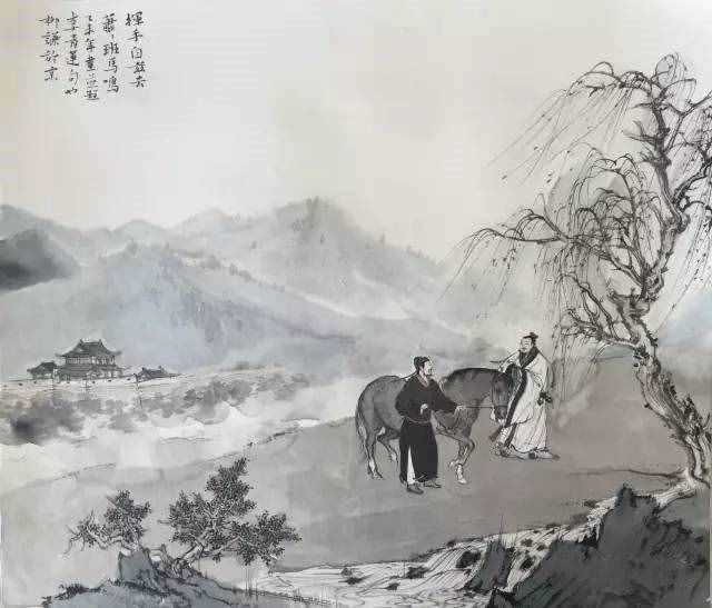 “浮云游子意，落日故人情”：李白的五律《送友人》赏析