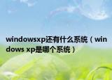 windowsxp还有什么系统（windows xp是哪个系统）