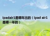 ipadair1是哪年出的（ipad air1是哪一年的）