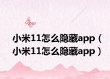 小米11怎么隐藏app（小米11怎么隐藏app）