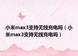 小米max3支持无线充电吗（小米max3支持无线充电吗）
