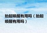 抬起唤醒有用吗（抬起唤醒有用吗）