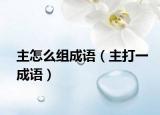 主怎么组成语（主打一成语）