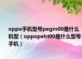 oppo手机型号pegm00是什么机型（oppopeht00是什么型号手机）