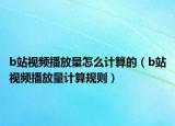 b站视频播放量怎么计算的（b站视频播放量计算规则）