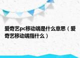爱奇艺pc移动端是什么意思（爱奇艺移动端指什么）