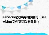 servicing文件夹可以删吗（servicing文件夹可以删除吗）