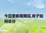 今日更新离婚后,房子如何去分