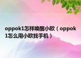 oppok1怎样唤醒小欧（oppok1怎么用小欧找手机）