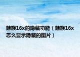 魅族16x的隐藏功能（魅族16x怎么显示隐藏的图片）