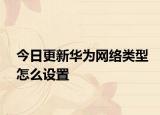 今日更新华为网络类型怎么设置