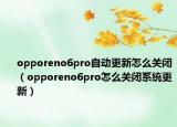 opporeno6pro自动更新怎么关闭（opporeno6pro怎么关闭系统更新）