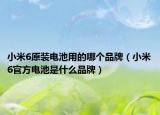 小米6原装电池用的哪个品牌（小米6官方电池是什么品牌）