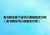 盒马鲜生旗下店可以用微信支付吗（盒马鲜生可以微信支付吗）