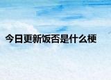 今日更新饭否是什么梗
