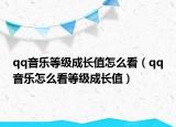 qq音乐等级成长值怎么看（qq音乐怎么看等级成长值）