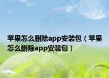 苹果怎么删除app安装包（苹果怎么删除app安装包）