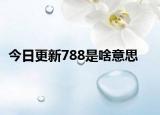 今日更新788是啥意思