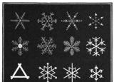 今日更新雪怎么画（Snowflakes中各种雪花的画法）