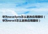 华为nova5pro怎么更改应用图标（华为nova5怎么更换应用图标）