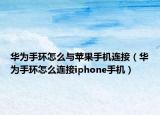 华为手环怎么与苹果手机连接（华为手环怎么连接iphone手机）