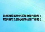 皖事通核酸检测采集点操作流程（皖事通怎么预约核酸检测二维码）