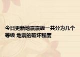 今日更新地震震级一共分为几个等级 地震的破坏程度