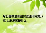 今日最新更新油价或迎年内第八涨 上涨原因是什么