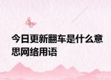 今日更新翻车是什么意思网络用语