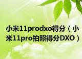 小米11prodxo得分（小米11pro拍照得分DXO）