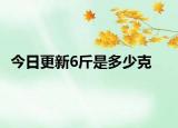 今日更新6斤是多少克
